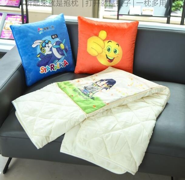 Cushion with blanket