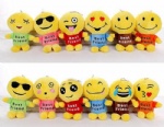 Emoji plush toy chain